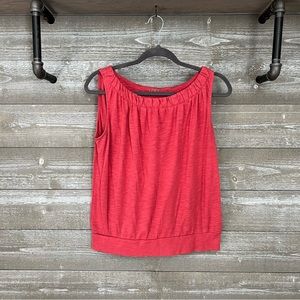 Ann Taylor LOFT | Heathered Coral Casual Blouse Tank | Size Medium